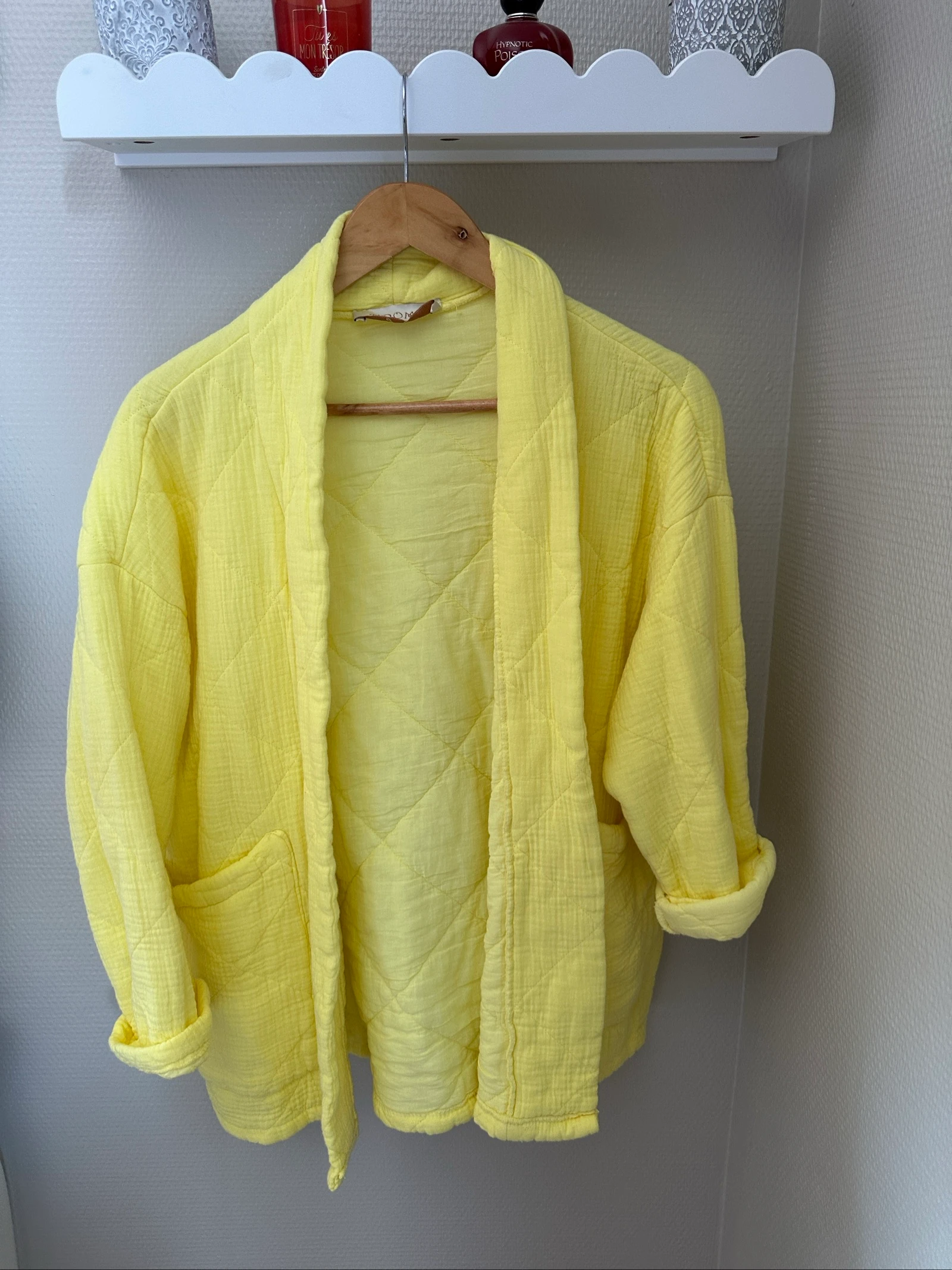 Veste matelassĂ©e gaze de coton jaune â Tromp â Taille unique â Neuve sans Ă©tiquette